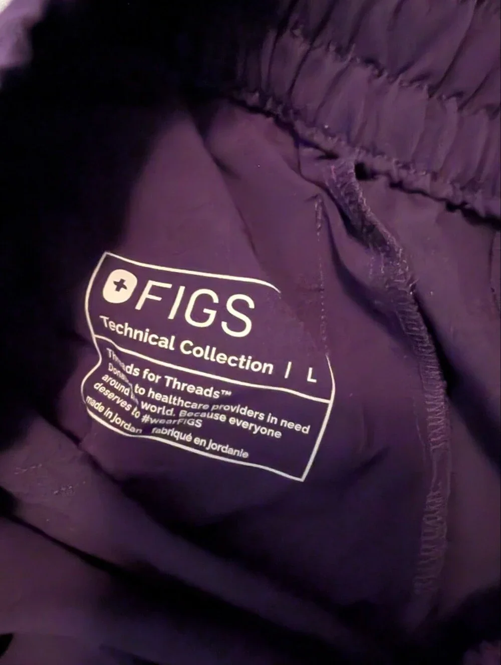 Figs Purple Jam Uman Relaxed Jogger Scrub Pant